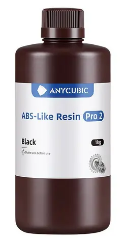 AnyCubic ABS-Like Resin Pro 2 černá / 3D tisková pryskyřice / ABS-Like / 1 kg / UV 365-405 nm
