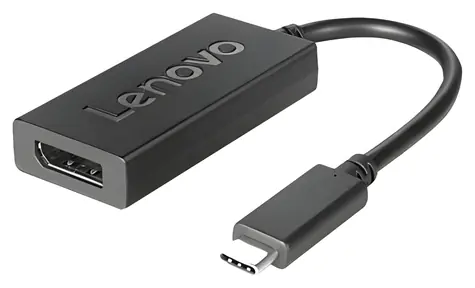 Lenovo USB-C na DisplayPort / Adaptér / 0,2 m / černá