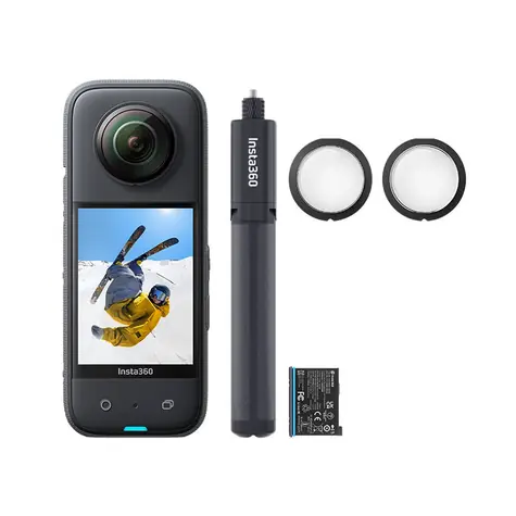 Insta360 X3 All-Purpose Kit / Sada / 360° 5,7K / IPX8 / Extra baterie + selfie tyč