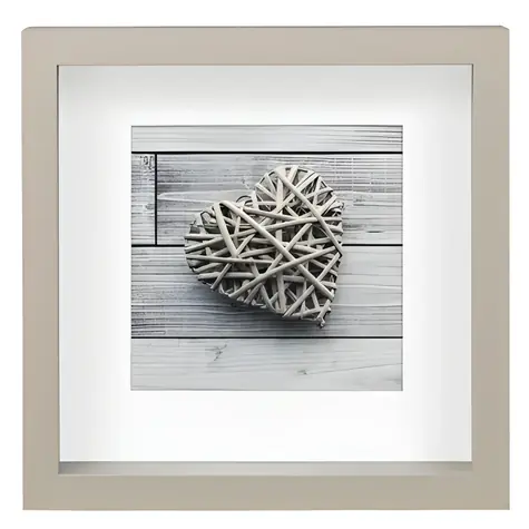 Hama Scala taupe 23x23 cm / Portrétový rámeček / MDF / 3D / s paspartou
