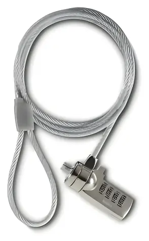 Hama Light stříbrná / Zámek pro notebook / 4místný číselný kód / kabel 1,8 m