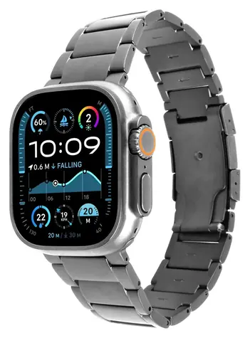 FIXED Titanium Strap přírodní titan / Řemínek / Apple Watch 44/45/46/49 mm / Titan / PVD úprava