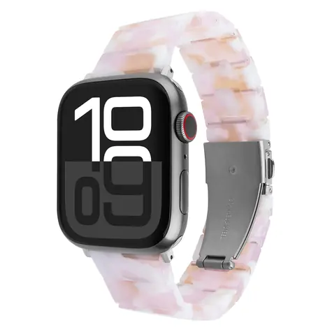 FIXED Resin Strap Candy Pink / Řemínek / pro Apple Watch 38/40/41 mm / pryskyřice / do 22,7 cm