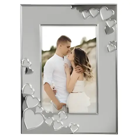 Hama Valentine 10x15 cm stříbrná / Portrétový rámeček / Hliník