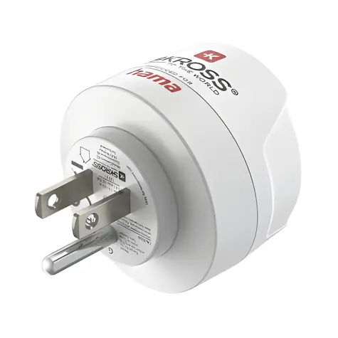 Hama Typ B bílá / Cestovní adaptér / USA, Kanada, Asie / 100-250 V