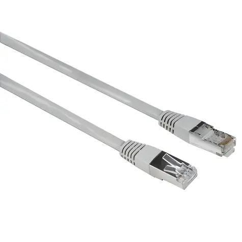 Hama Cat5e F/UTP šedá / Síťový patch kabel / 1,5 m / RJ-45 / balení 25 ks