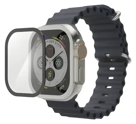 Hama Super Hybrid Film / Ochranná fólie / Apple Watch Ultra/Ultra 2 49mm / průhledná / rPET / 0,22 mm
