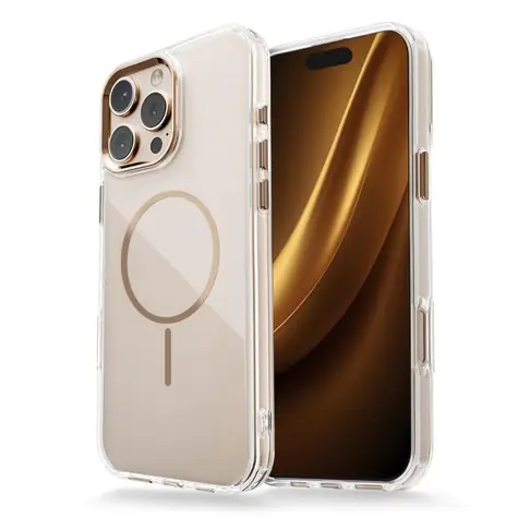 CPA Clear Thin Mag zlatý / Kryt / Apple iPhone 17 Air / MagSafe / PC+TPU