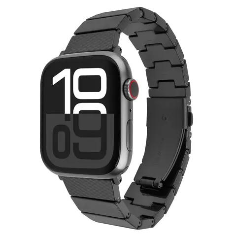 FIXED Resin Strap Carbon Black / Řemínek / pro Apple Watch 38/40/41 mm / pryskyřice / nastavitelná délka