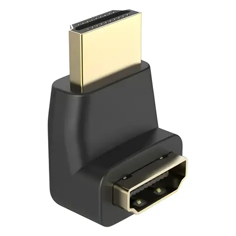 Hama černá / Adaptér HDMI / úhlový 90° / zástrčka-zásuvka / High Speed