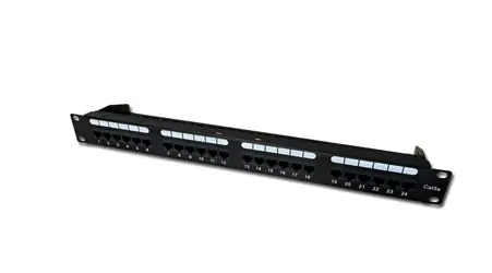 DATACOM Patch panel 24x Dual 1U černý / RJ-45 / CAT5E / UTP / 19