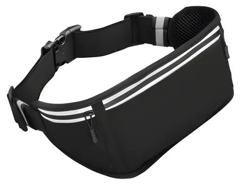 Hama Running ledvinka na telefon černá / Sportovní ledvinka / reflexní prvky / elastan / obvod 65–140 cm