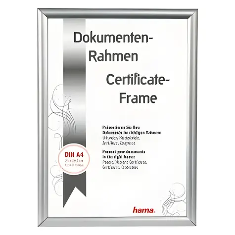 Hama Madrid stříbrná / Rámeček / DIN A4 / 21 × 29,7 cm / plast