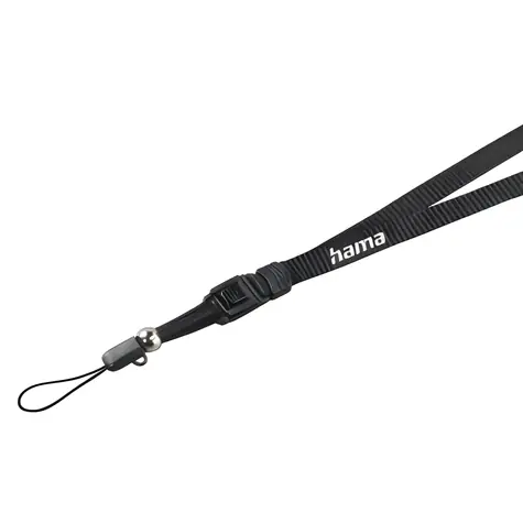 Hama černá / Popruh na fotoaparát / 45 cm / rychloupínání / nylon