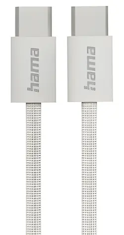 Hama Fabric béžová / Nabíjecí kabel / USB-C - USB-C / 1 m / opletený nylon