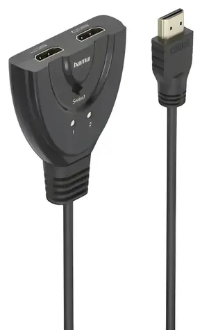 Hama HDMI přepínač 2x1 / HDMI přepínač / 4K 60Hz / manuální