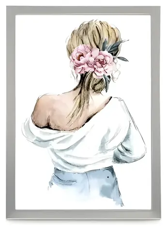 Hama Lilly stříbrná / Portrétní rámeček / 13 x 18 cm