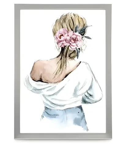 Hama Lilly stříbrná / Portrétový rámeček / 15x20 cm / hliník a sklo