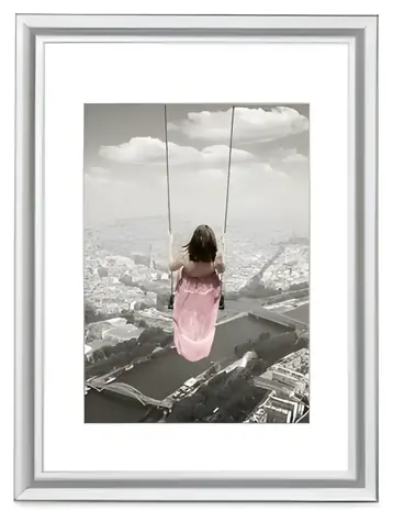 Hama Swing stříbrná / Rámeček / 13×18 cm / plast