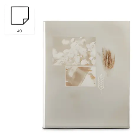 Hama SINGO II béžová / Album / 10x15 cm / 80 fotografií / bavlna