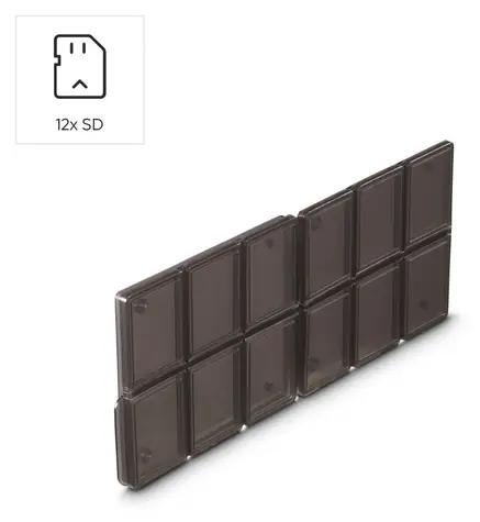 Hama Box na SD karty černá/průhledná / Pouzdro na paměťové karty / 12x SD karet