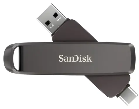 SanDisk Extreme Pro Dual Drive 2TB / Flash Disk / USB Type-C + USB-A / čtení: 1000 MB/s / zápis: 900 MB/s