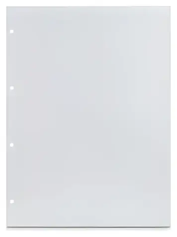Hama foto karton s pergamenem bílý / Listy do alba / 23,3 × 31 cm / děrované / 25 listů