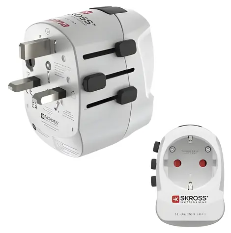 Hama Pro Light AC 30PD bílá / Cestovní zásuvkový adaptér / Globální / USB-A 20W + USB-C PD 30W / 3pól