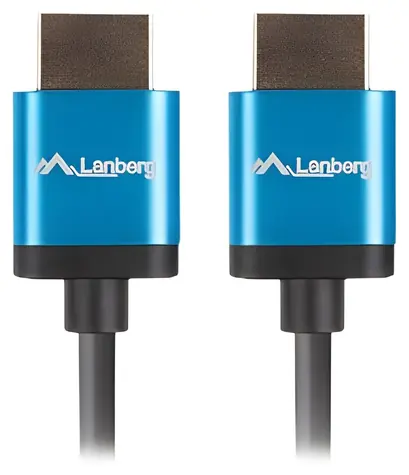 Lanberg HDMI kabel 1.8 m černá / Kabel HDMI na HDMI / 4K/60Hz