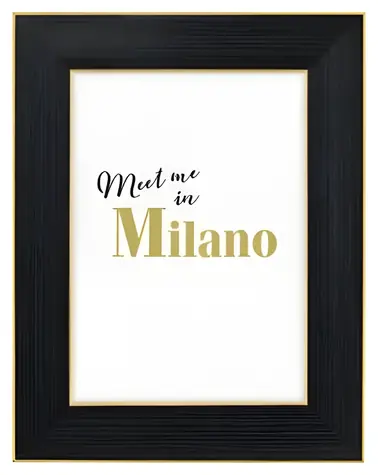 Hama Milano černá / Portrétový rámeček / 13×18 cm / plast