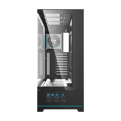 darkFlash DY451L PRO černá / ATX Mid Tower / ARGB / 1 ventilátor / 2x USB-A & 1x USB-C / průhledná bočnice / bez zdroje