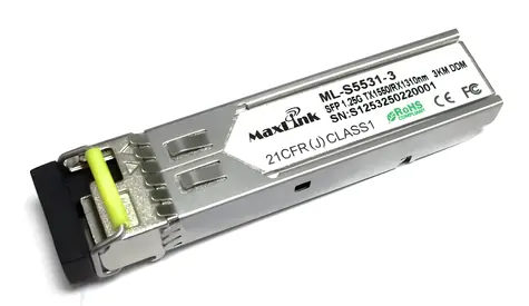 MaxLink 1.25G SFP / Optický modul / WDM(BiDi) / SM / Tx 1550/Rx1310nm / 3km / 1x LC / DDM