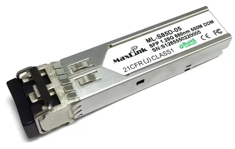 MaxLink 1.25G SFP optický modul / MM / 850nm / 550m / 2x LC konektor / DDM