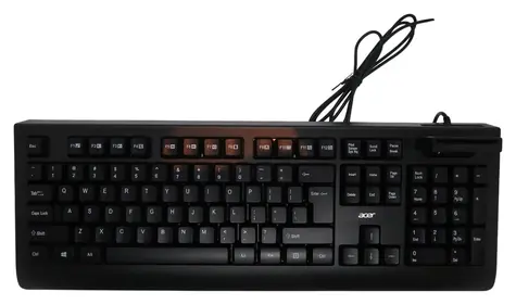 Acer KB-8CR černá / Drátová klávesnice / USB-A / CZ/SK layout / čtečka čipových karet