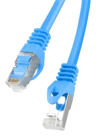 Lanberg CAT6 FTP 0,5 m modrá / Patch kabel / RJ45-RJ45 / Fluke Passed