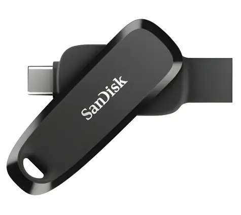 SanDisk Phone Drive 128 GB černá / Flash disk / USB-C + USB-A / USB 3.2 Gen 1 / čtení 100 MB/s