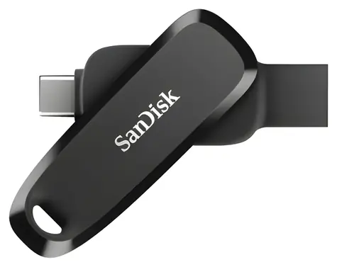 SanDisk Phone Drive 256 GB černá / Flash Disk / USB-C + USB-A / USB 3.2 Gen 1 / čtení 100 MB/s