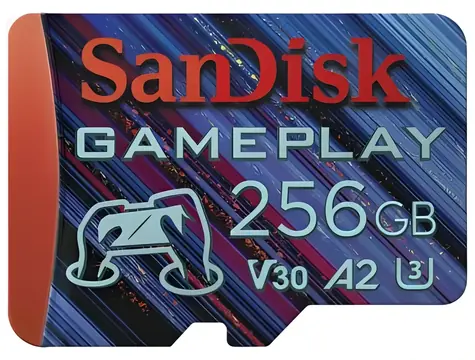 SanDisk GamePlay microSDXC 256 GB / Paměťová karta / UHS-I / class U3 / čtení: 190 MB/s / zápis: 130 MB/s