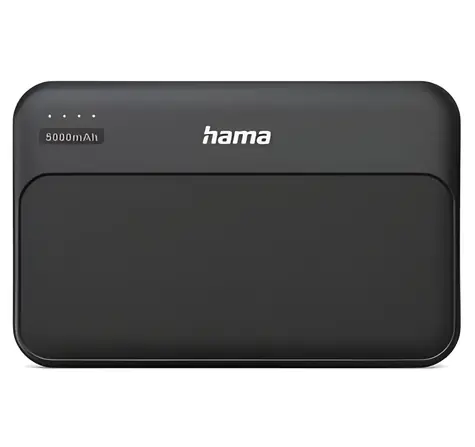 Hama Pocket 5 černá / Powerbanka / 5000 mAh / 2x USB-A / 5V / 2.1A