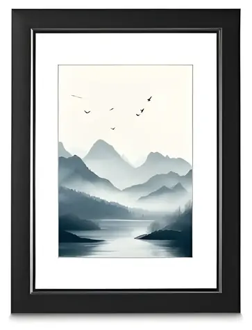 Hama Chill černá / Rámeček plastový / 30x40 cm / matné sklo