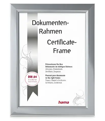 Hama Chill stříbrná / Rámeček / 21x29,7 cm (DIN A4) / polystyren
