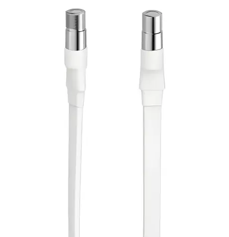 Hama průchodka oknem F-F bílá / Anténní průchodka / 75 Ohm