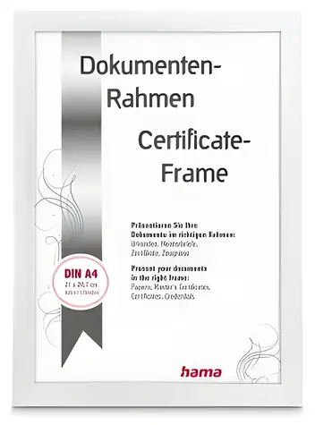 Hama CHIARO bílá / Rámeček / DIN A4 21x29,7 cm / plast