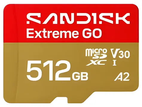 SanDisk Extreme GO microSDXC 512GB / Micro SD karta / 240 MB/s čtení / 160 MB/s zápis
