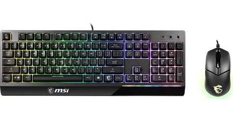 MSI Vigor GK30 Combo černá / Set klávesnice a myši / podsvícení / US layout