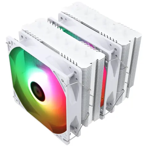 THERMALRIGHT Peerless Assassin 120 SE ARGB bílá / Chladič CPU / 2x 120 mm / 25.6 dB při 1550 RPM / Intel + AMD