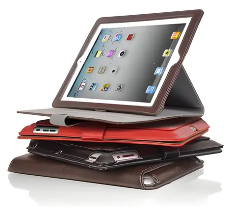 LUXA2 Metis červená / Ochranné pouzdro / Apple iPad 2 / kožené / se stojánkem