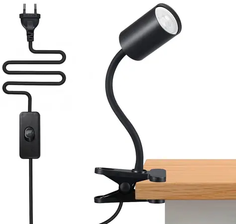IMMAX Punto Klip flexibilní klipové svítidlo černé / Nástěnné / GU10 / 9W