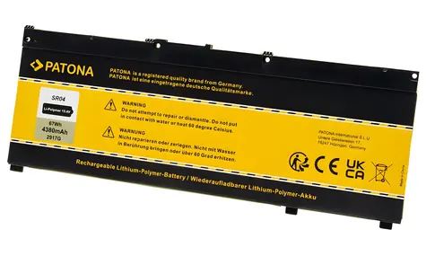 PATONA baterie pro ntb HP OMEN 15-ce/dc/cb Pavilion 15cx 4380mAh / Li-Pol / 15.4V / SR03XL/SR04XL