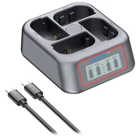 PATONA nabíječka foto 4-port Canon LP-E6/LP-E6N/LP-E6P/LP-E6NH / Power Delivery / USB-C